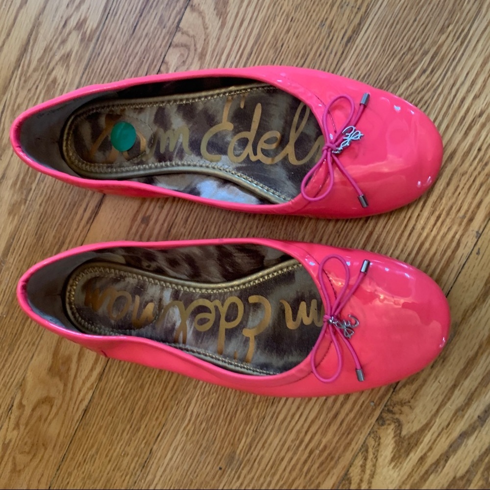 Sam Edelman size 7.5 hot pink flats